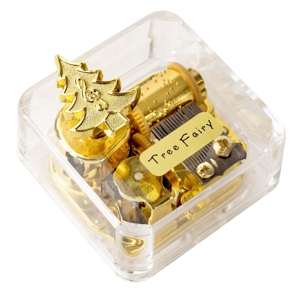 1830 Tree Fairy AS-LHY Music Box, Unique Fairy-Tale Melody, Gold Tree